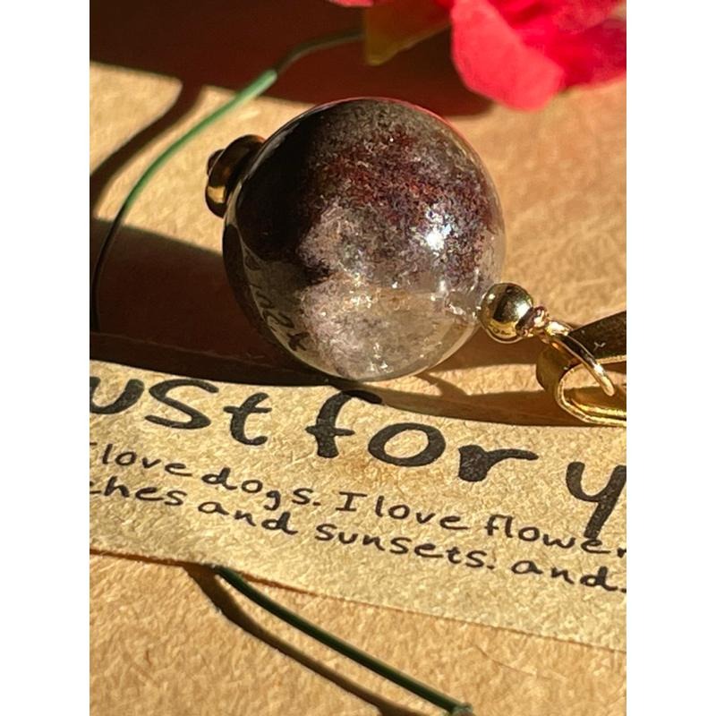 ♪彩幽靈/綠幽靈♪- 《義賣區》天然12mm幽靈水晶—項鍊/墜子-細節圖6