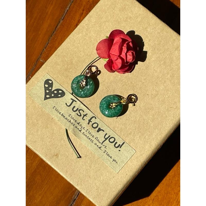 ♪祖母晶+s925♪- 天然綠雲母祖母晶純銀平安扣—小滴溜/隨意扣-細節圖3