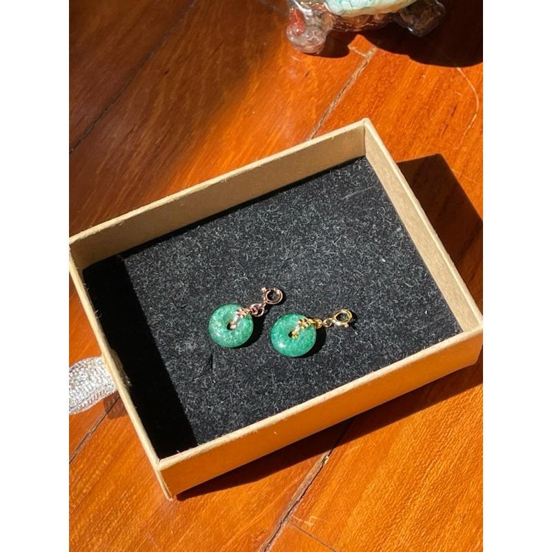 ♪祖母晶+s925♪- 天然綠雲母祖母晶純銀平安扣—小滴溜/隨意扣-細節圖5