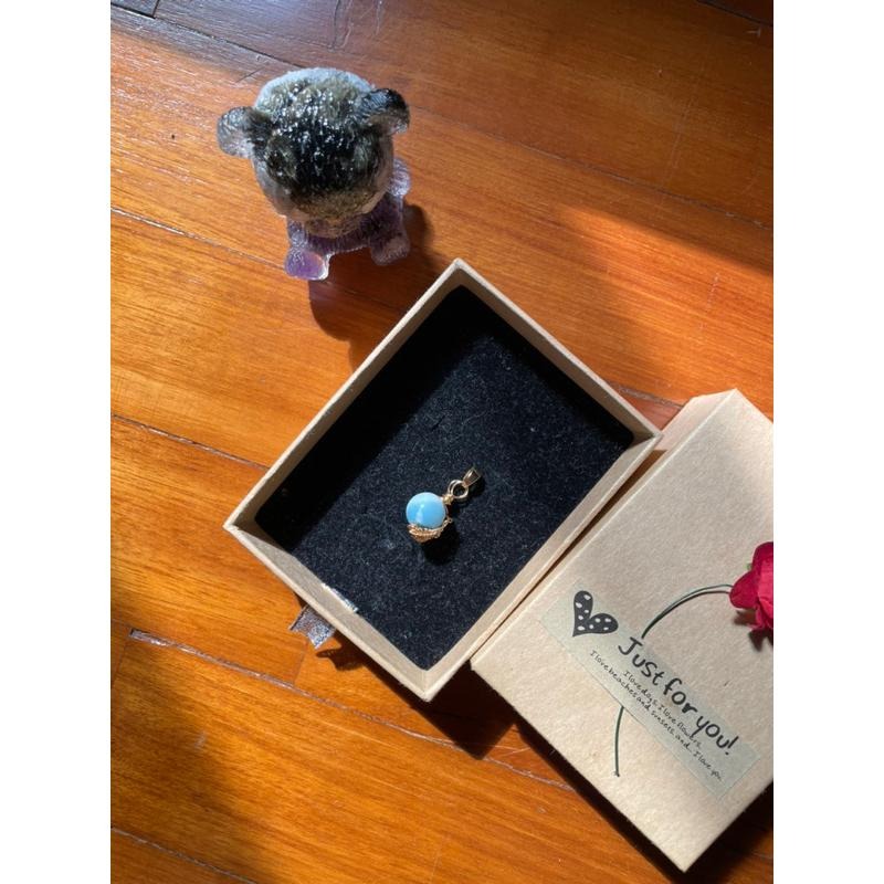 ♪拉力馬/海紋石♪- 《義賣區》天然10mm拉利馬藍海紋編織款—項鍊/墜子-細節圖8