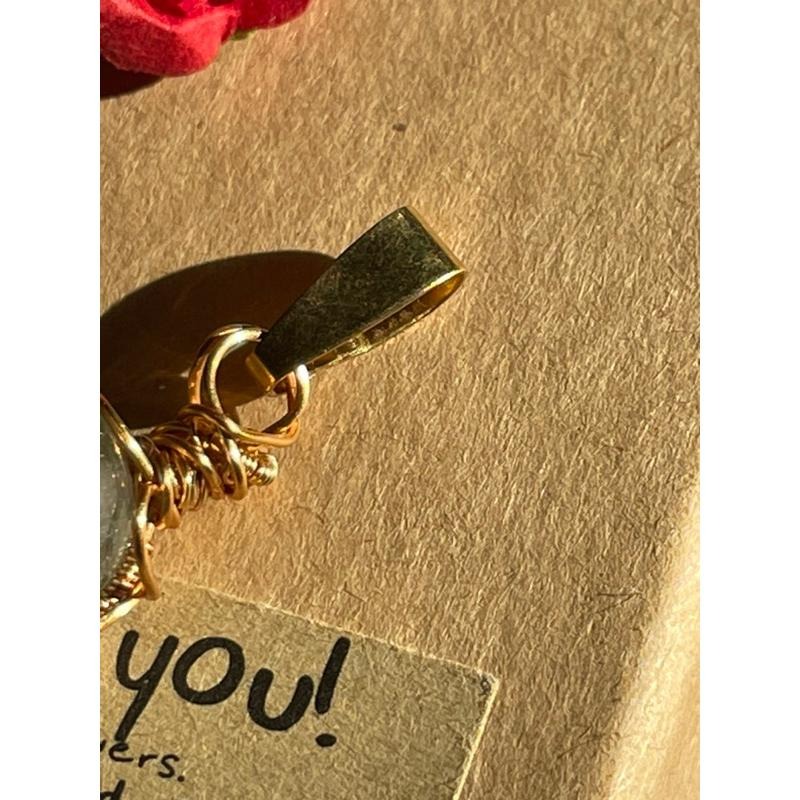 ♪綠幽靈/千層綠幽靈♪- 《義賣區》天然幽靈水晶編織款—項鍊/墜子-細節圖3