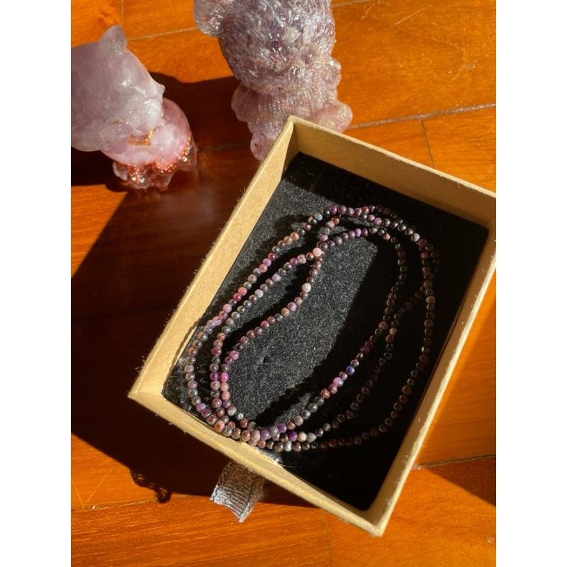 ♪蘇俱來/蘇紀石♪- 天然2mm原礦舒俱萊繞三圈/繞多圈—項鍊/手鍊-細節圖7