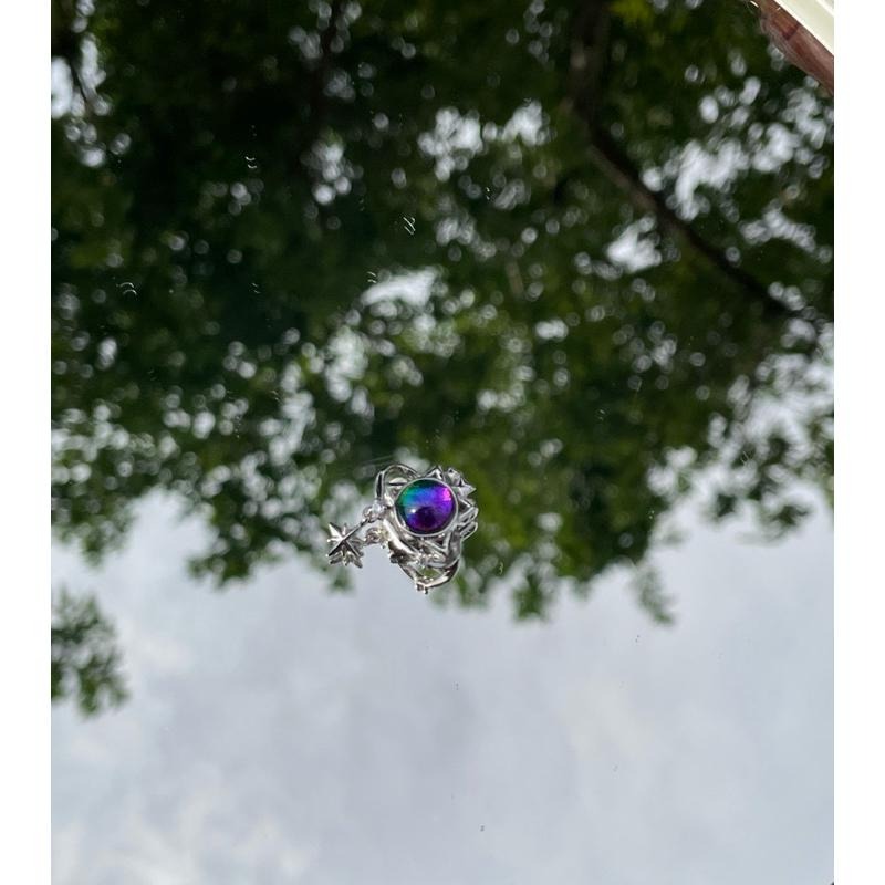 ♪天鐵+s925♪- 天然天鐵鍍幻彩純銀—項鍊/墜子-細節圖9