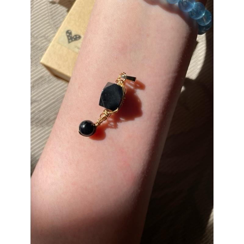 ♪藍髮晶+銅線編織♪- 《義賣區》天然藍髮晶保色銅線編織—項鏈/墜子/項鍊墜-細節圖6