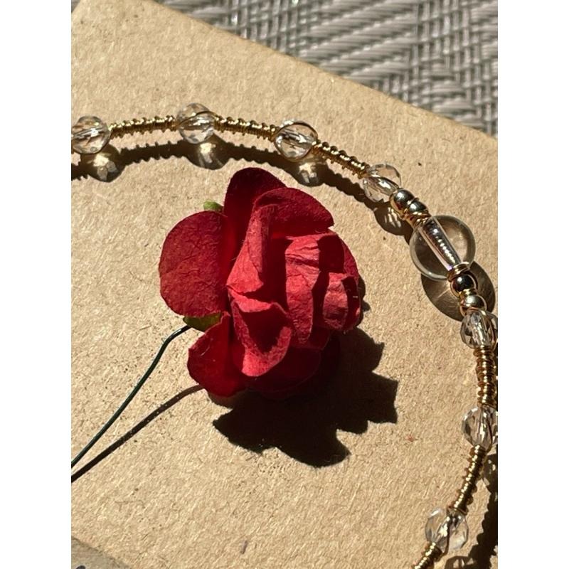 ♪白水晶♪- 4月份誕生石系列—白水晶鑽切四月設計款—手環/手鍊-細節圖3