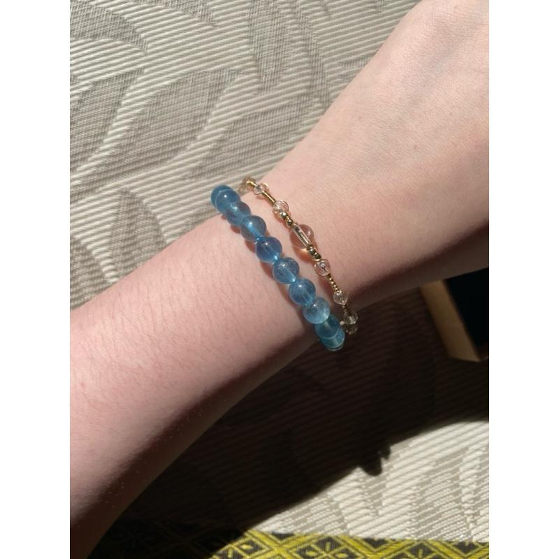 ♪白水晶♪- 4月份誕生石系列—白水晶鑽切四月設計款—手環/手鍊-細節圖6