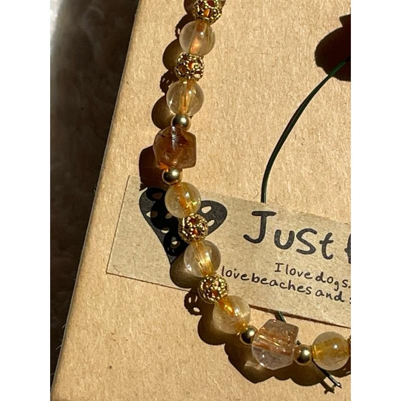 ♪鈦晶+銅鈦♪-天然晶系系列設計款—正方晶系—手珠/手鍊-細節圖2