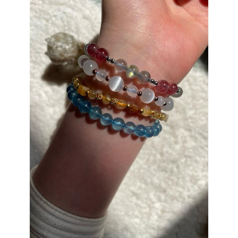 ♪鈦晶+銅鈦♪-天然晶系系列設計款—正方晶系—手珠/手鍊-細節圖7