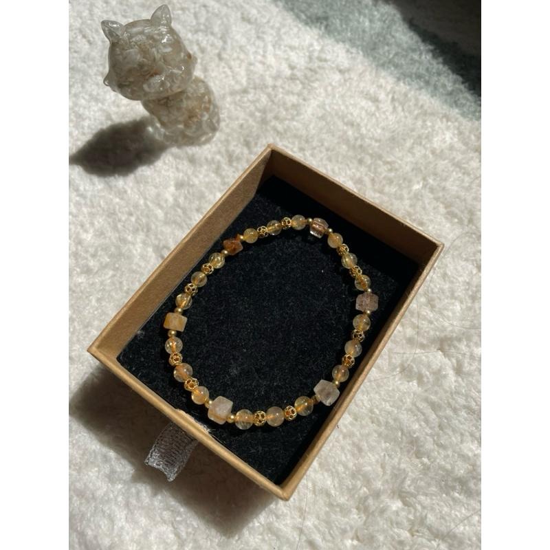 ♪鈦晶+銅鈦♪-天然晶系系列設計款—正方晶系—手珠/手鍊-細節圖8