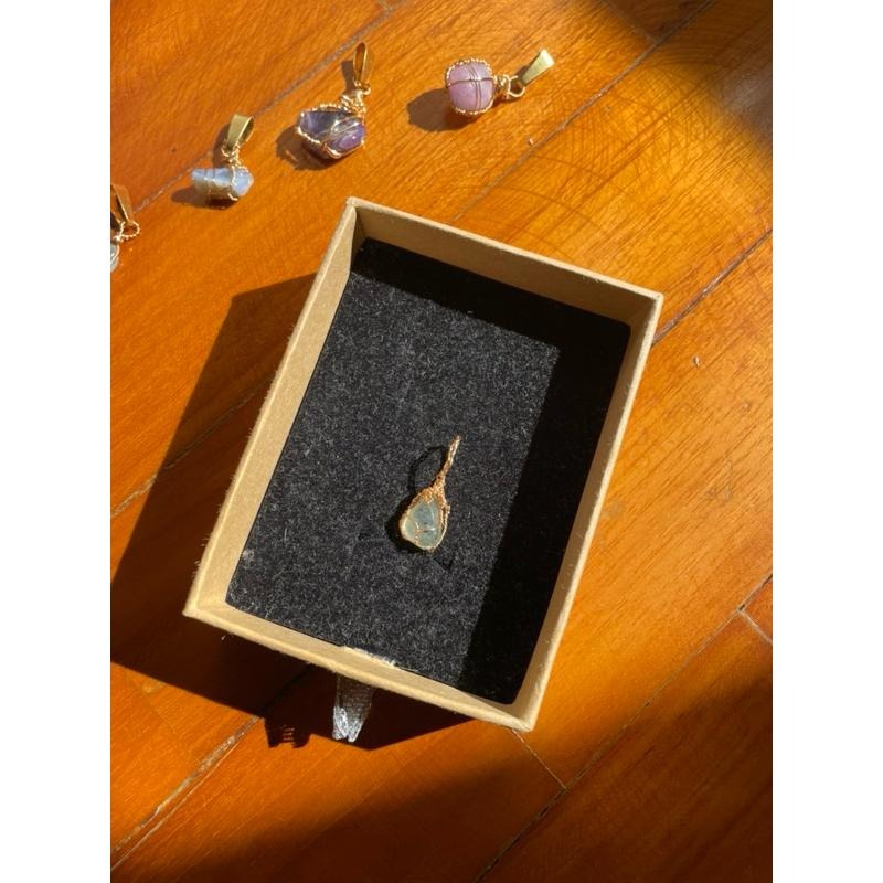 ♪葡萄石+銅線編織♪- 《義賣區》天然葡萄石保色銅線編織—項鏈/墜子/項鍊墜-細節圖7