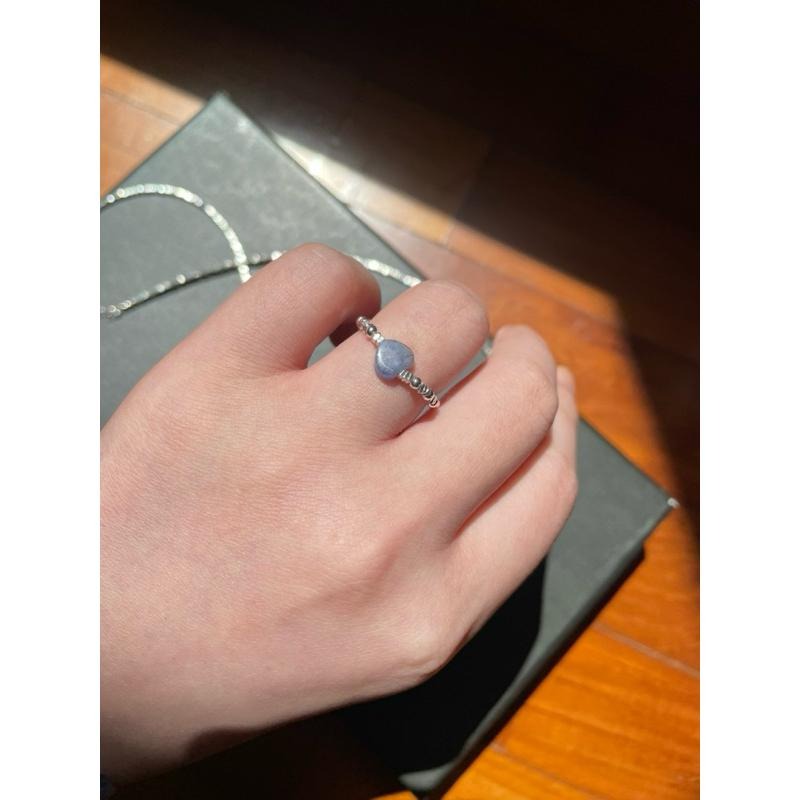 ♪坦桑石/丹泉石+s925銀♪- 天然坦桑石愛心純銀設計款套組—手鍊,項鍊,戒指-細節圖8