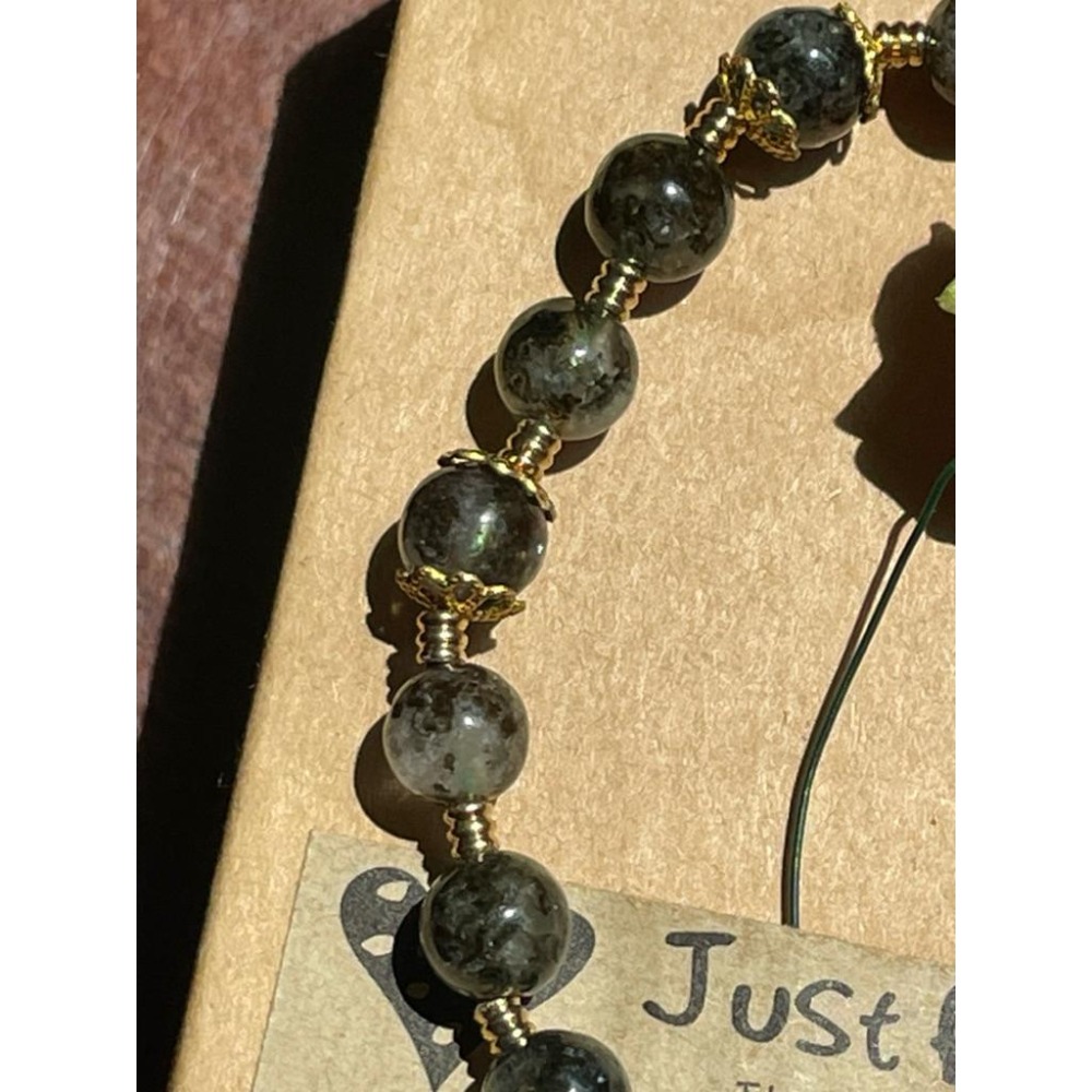 ♪南非綠幽靈/鬼佬財神♪- 天然綠幽靈白水晶共生設計款—心輪—第四輪設計款E款—手珠/手鍊-細節圖3