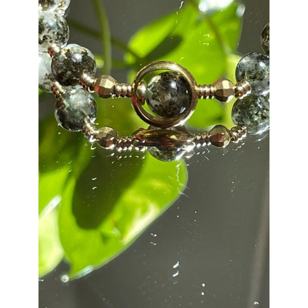 ♪南非綠幽靈/鬼佬財神♪- 天然綠幽靈白水晶共生設計款—心輪—第四輪設計款E款—手珠/手鍊-細節圖7