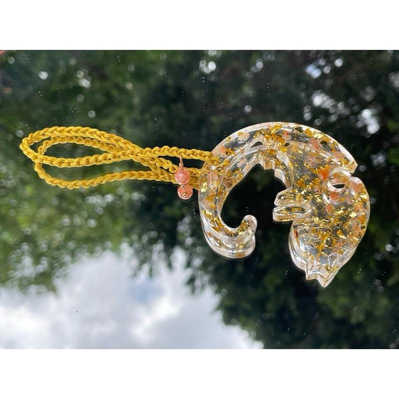 ♪ 擁抱無限貓貓/貓咪♪- 天然原礦碎石抱抱喵拼圖—滴膠吊飾/掛件—情侶/閨蜜/成對喵喵-細節圖2