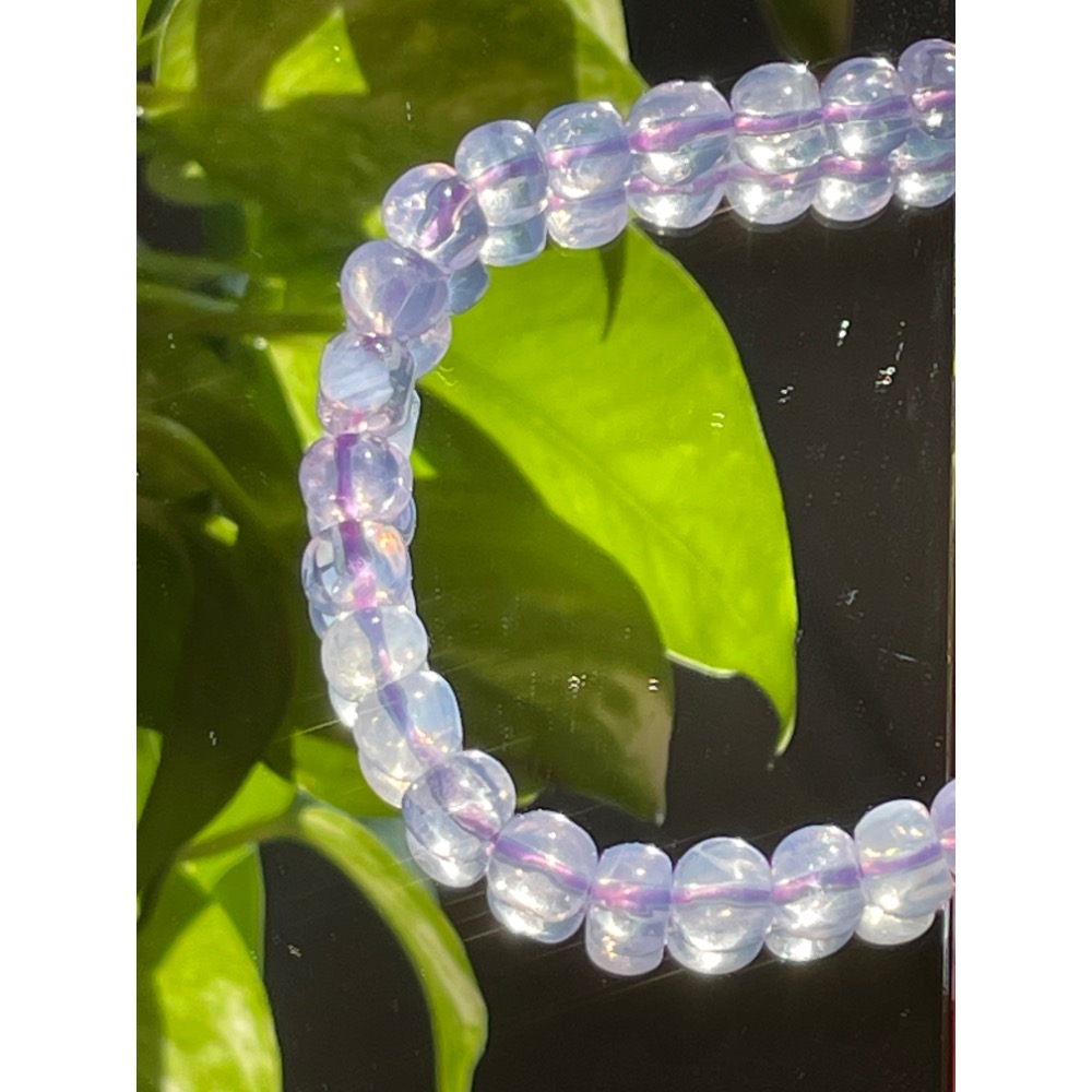 ♪紫玉晶原礦隨形♪- 天然紫玉晶方糖/糖豆隨型—手珠/手鍊-細節圖10