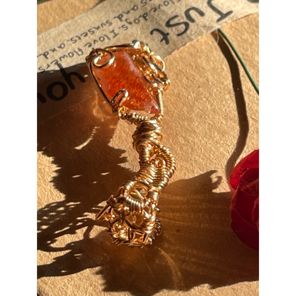 ♪太陽石♪- 《義賣區》天然金太陽—項鍊/墜子-細節圖5