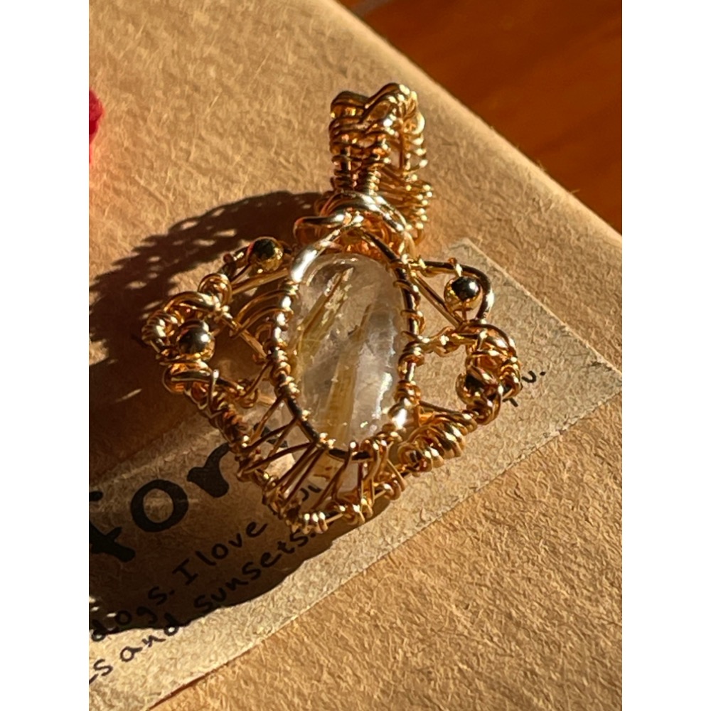 ♪鈦晶♪- 《義賣區》天然鈦晶髮晶—項鍊/墜子-細節圖4