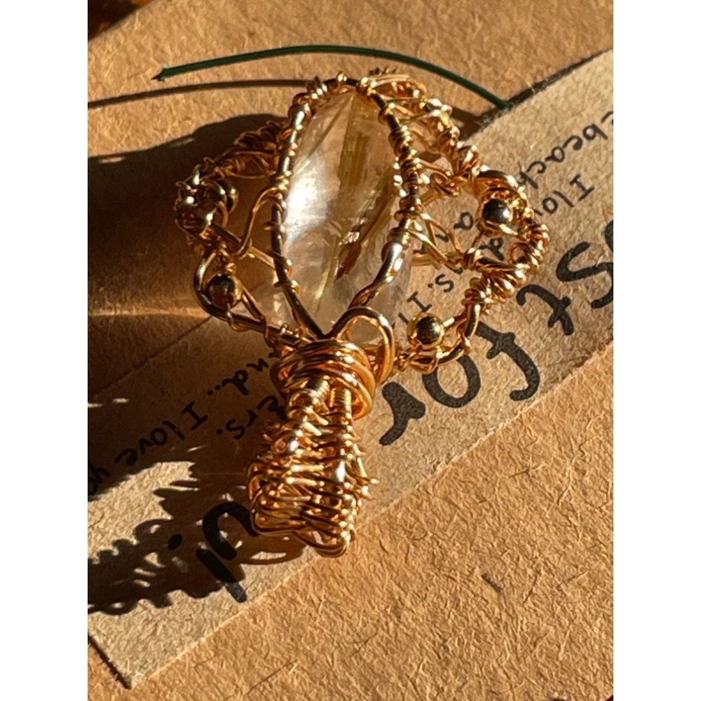 ♪鈦晶♪- 《義賣區》天然鈦晶髮晶—項鍊/墜子-細節圖6