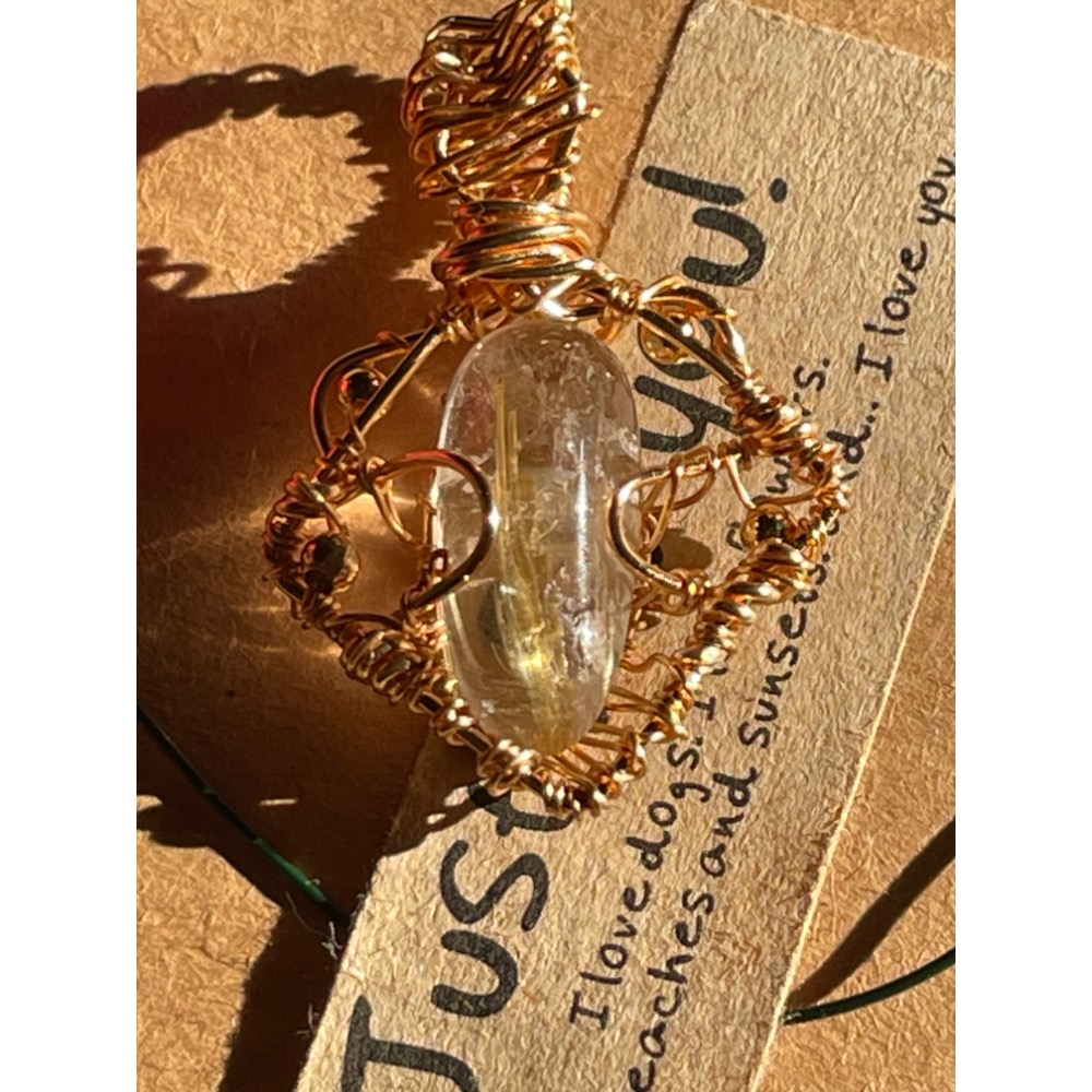 ♪鈦晶♪- 《義賣區》天然鈦晶髮晶—項鍊/墜子-細節圖7