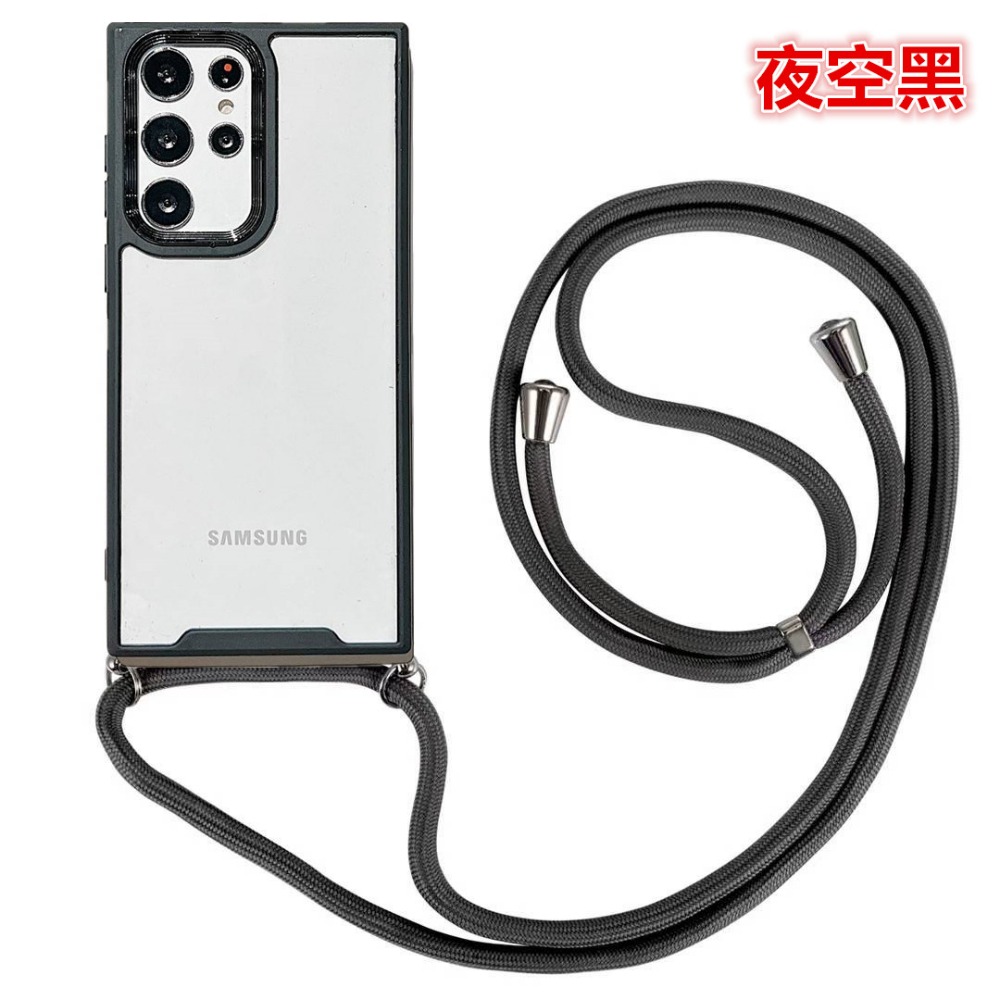 電鍍 背帶式手機殼 適用三星 A54 A34 A14 A23 5G 手機背帶殼 斜背手機殼 掛繩手機殼-細節圖3
