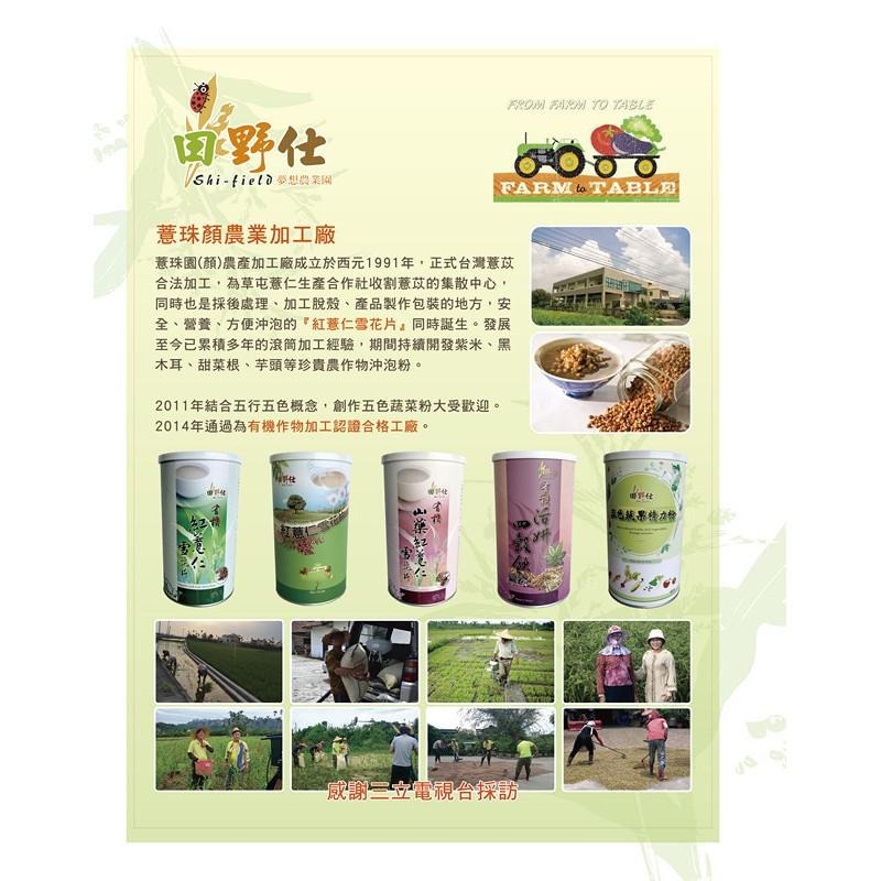 【田野仕】五色蔬果精力粉 Five In A Day 無添加糖 五色飲食 均衡營養 無麩質 無調味 純素 冷熱水皆可沖泡-細節圖6