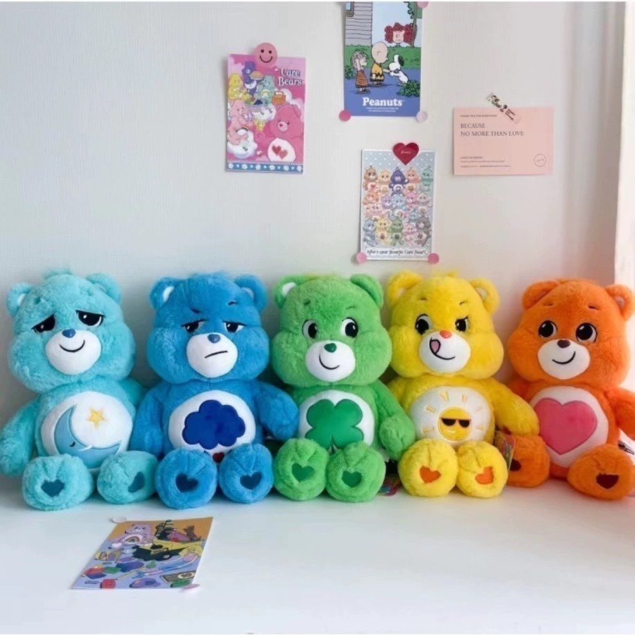 韓國空運 🇰🇷 正版care bears 刺繡眼易怒熊 27cm-細節圖2