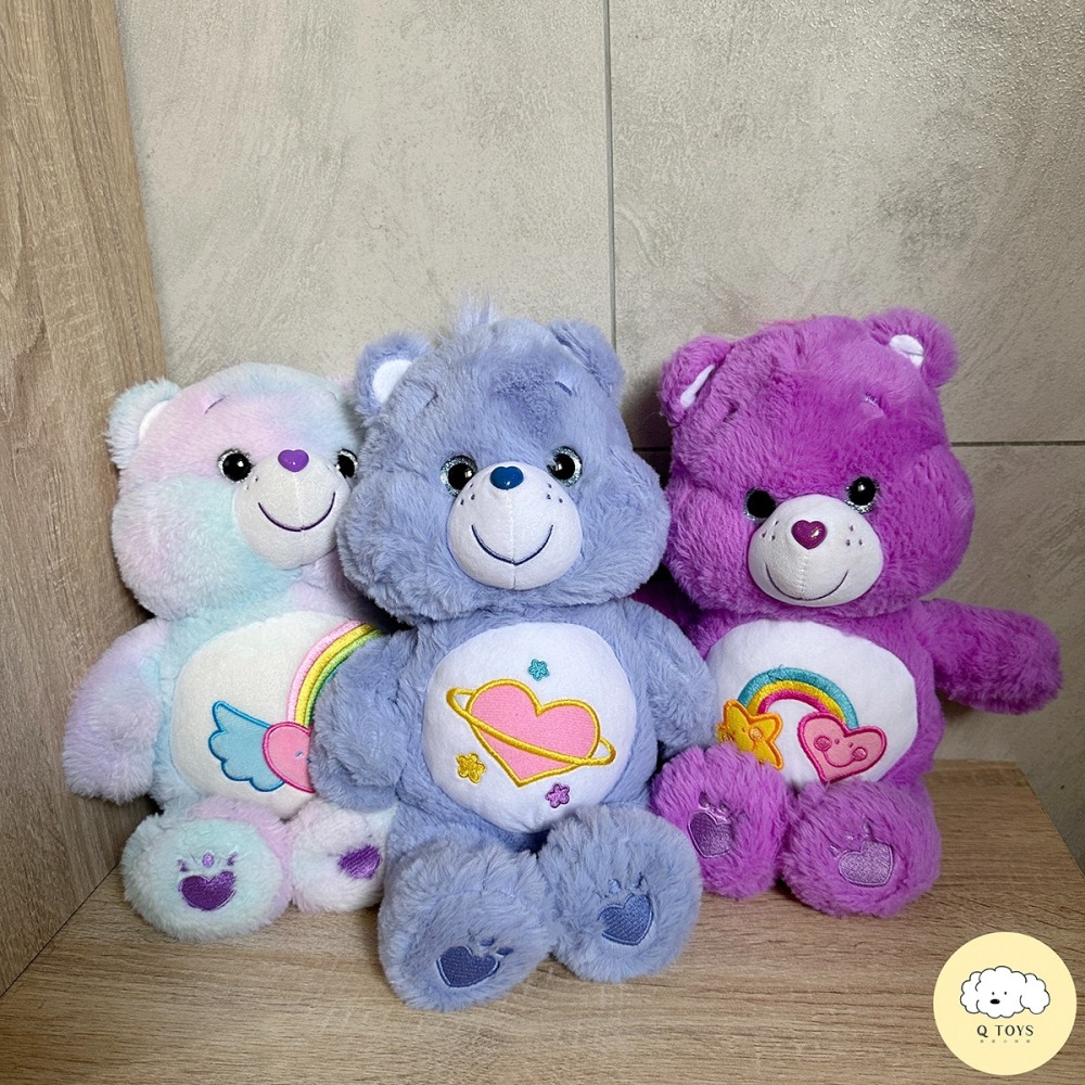 美版 彩虹小熊 Carebears 藍紫色白日夢熊 25cm-細節圖2