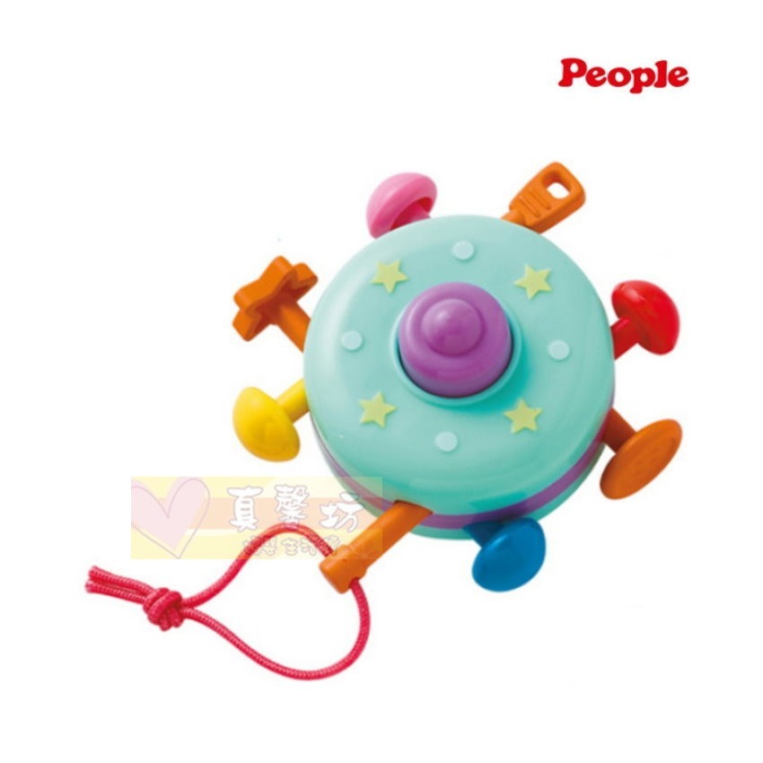 日本People 彩色飛碟/五感刺激開關玩具(適用5-7個月) - 手搖鈴/安撫玩具/智育學習/療癒/手指遊戲-規格圖8