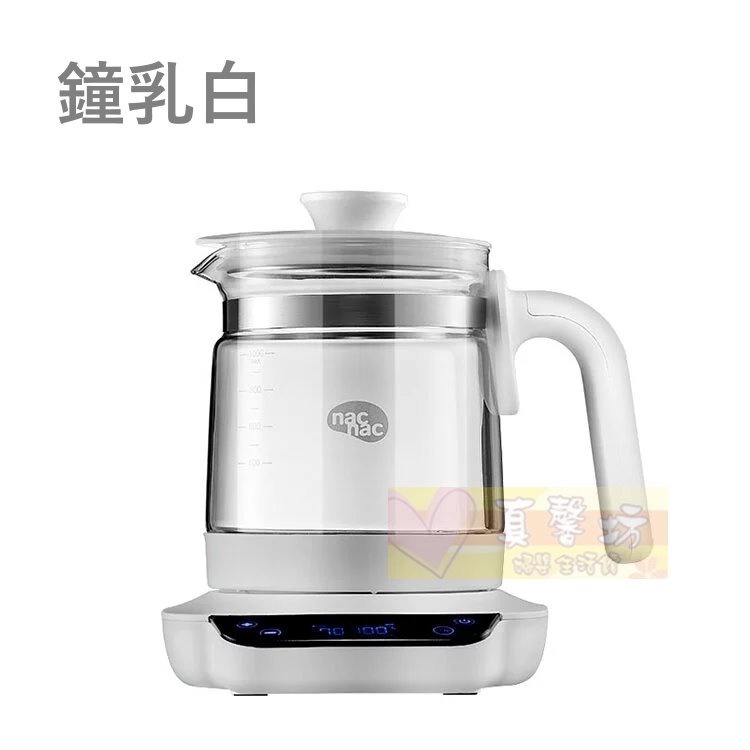 nac nac 多功能溫控調乳器(鐘乳白/曜岩黑) - 麗嬰房/溫奶器/泡奶必備/溫奶器-規格圖1