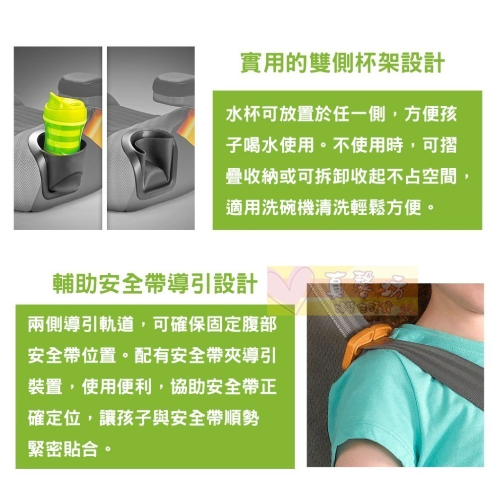 [免運]chicco GoFit Plus isofix 汽車輔助增高座墊 - 汽座 增高墊 安全座椅 輔助墊-細節圖5