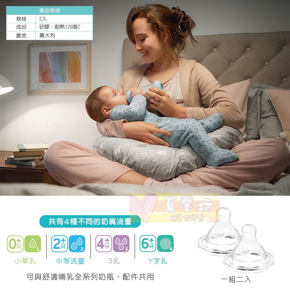 chicco 完美防脹氣矽膠奶嘴2入- 舒適哺乳/Perfect 5/義大利/矽膠奶嘴-細節圖3