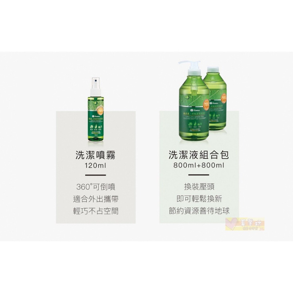 小獅王Simba綠活系 奶瓶蔬果噴霧120ml /綠活系奶瓶蔬果洗潔液組合包(一組2入)_攜帶式奶蔬-細節圖5