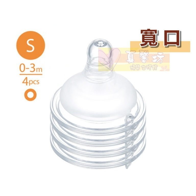 小獅王Simba 超柔防脹氣奶嘴4入-寬口口徑(圓孔/十字)-仿乳奶嘴/母乳實感/母乳記憶-規格圖2