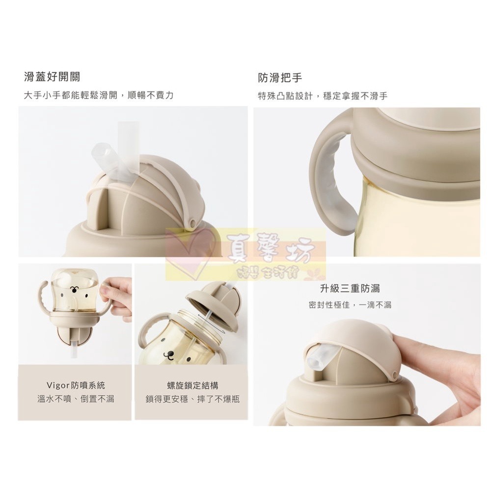 小獅王Simba 好樂飲PPSU防漏滑蓋學習水杯250ml/替換吸管組2入- 雙耳杯/學習杯/水杯/吸管杯-細節圖3