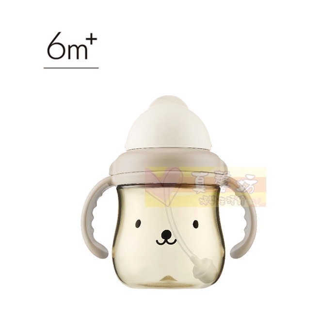 小獅王Simba 好樂飲PPSU防漏滑蓋學習水杯250ml/替換吸管組2入- 雙耳杯/學習杯/水杯/吸管杯-規格圖8