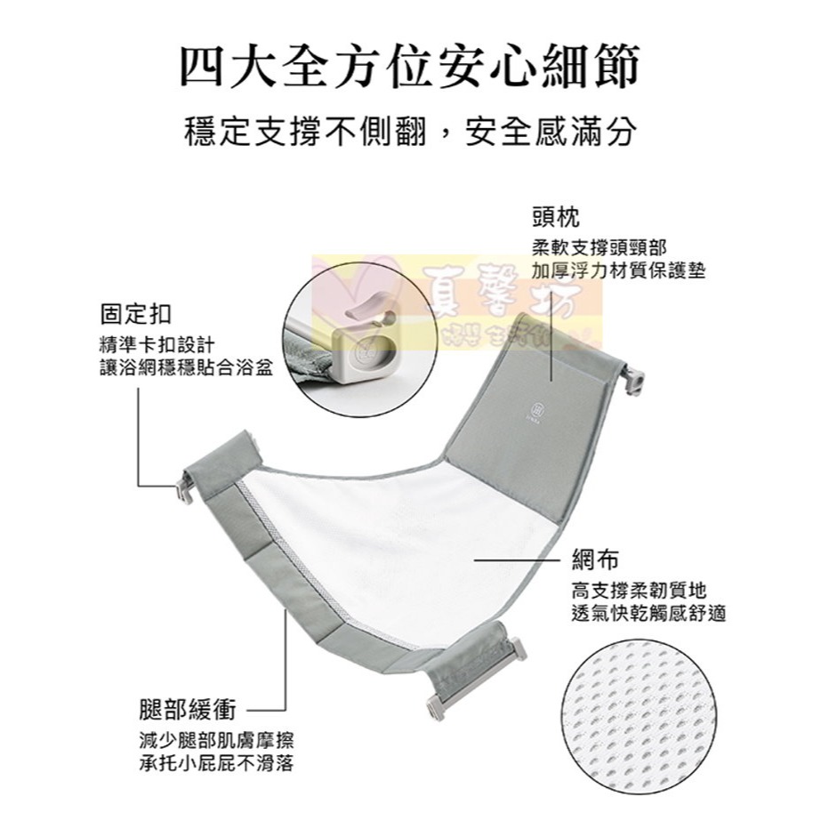 小獅王simba 嬰兒沐寓止滑澡盆(新生兒適用)/嬰兒沐寓成長澡盆(0~6歲) - 可加購沐浴網/辛巴/長型浴盆通用款-細節圖8