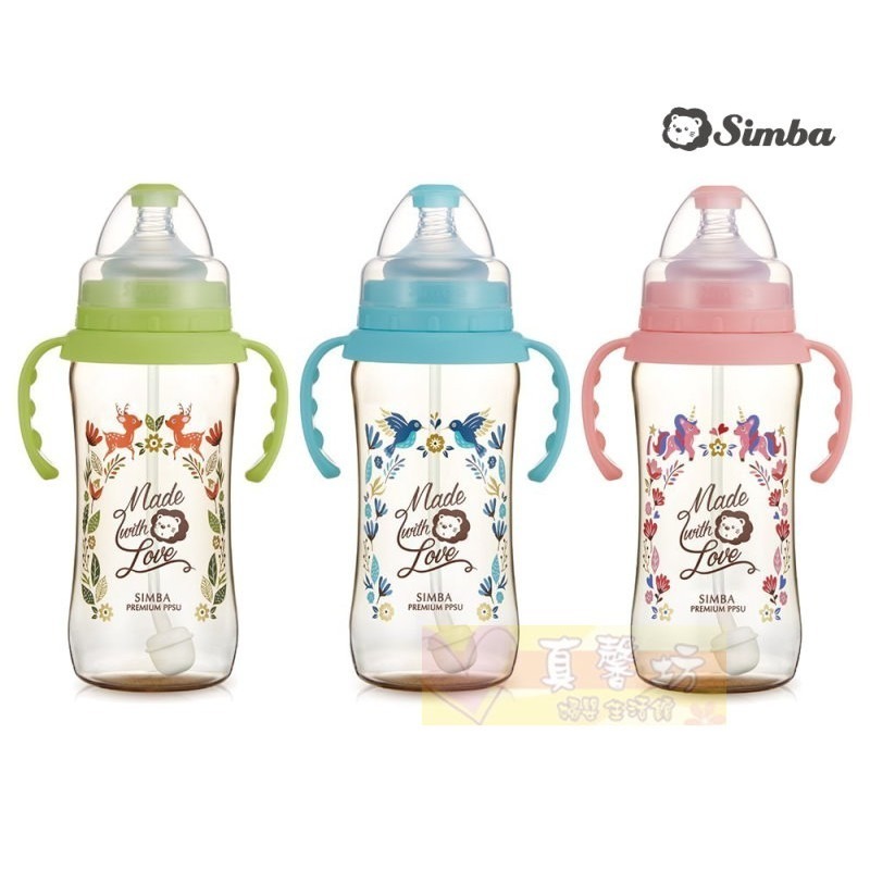 小獅王Simba PPSU寬口徑自動把手葫蘆奶瓶-桃樂絲心願(200ml/270ml/360ml)#握把-規格圖7