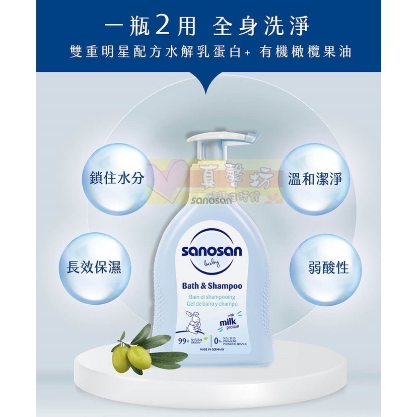 [買就送]德國珊諾sanosan-baby極潤乳液雙入組/保養超值組/乳液超值組 - 乳液/洗髮精/沐浴乳-細節圖5