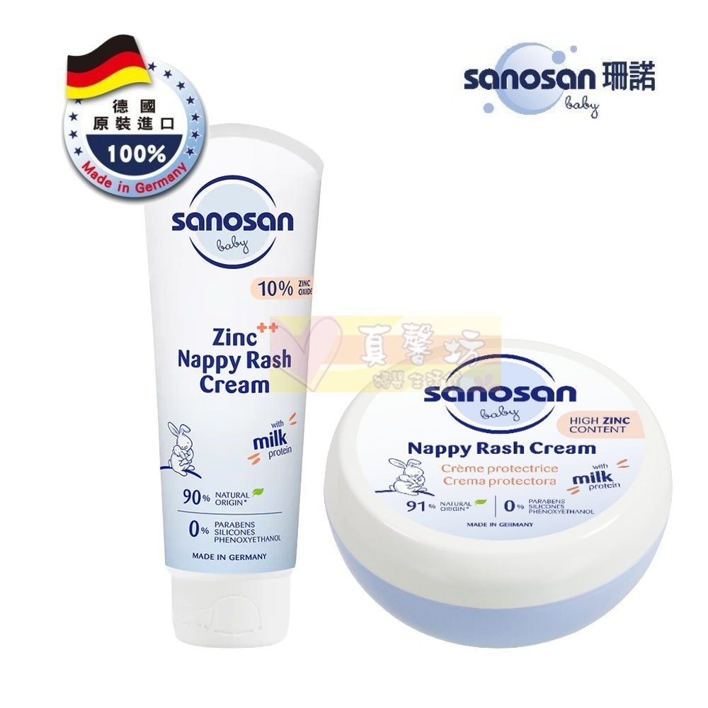 [買就送]德國珊諾sanosan 極潤全效修護膏150ml/Zinc++ 全效修護膏100ml - 護臀霜/護膚膏-細節圖2