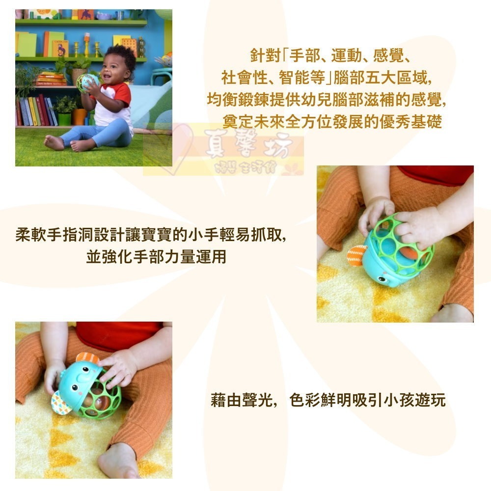 Oball 洞動動物球/聲光搖搖樂  - Kids II 瘋靡日本洞動球/洞動球/搖鈴-細節圖3