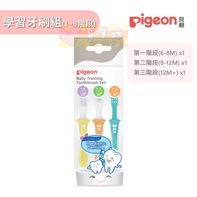 貝親Pigeon 學習牙刷(第一階段/第二階段/第三階段/第四階段/1-3階段) - 兒童牙刷/口腔清潔-規格圖3