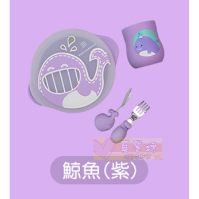 加拿大Marcus&Marcus  動物樂園幼兒自主學習吸盤碗含蓋/用餐訓練學習禮盒 - 學習餐具/兒童餐具/叉匙組-規格圖6