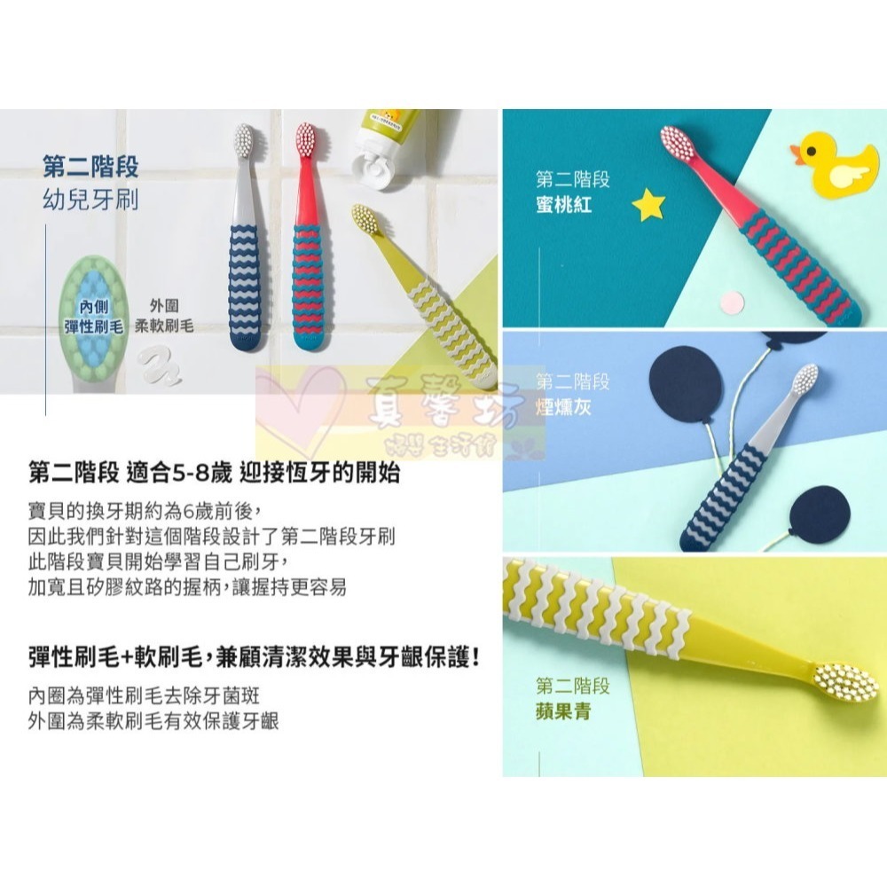 韓國MOTHER-K 幼兒牙刷6入組(第一階段/第二階段) - KMOM/兒童牙刷/口腔清潔-細節圖9