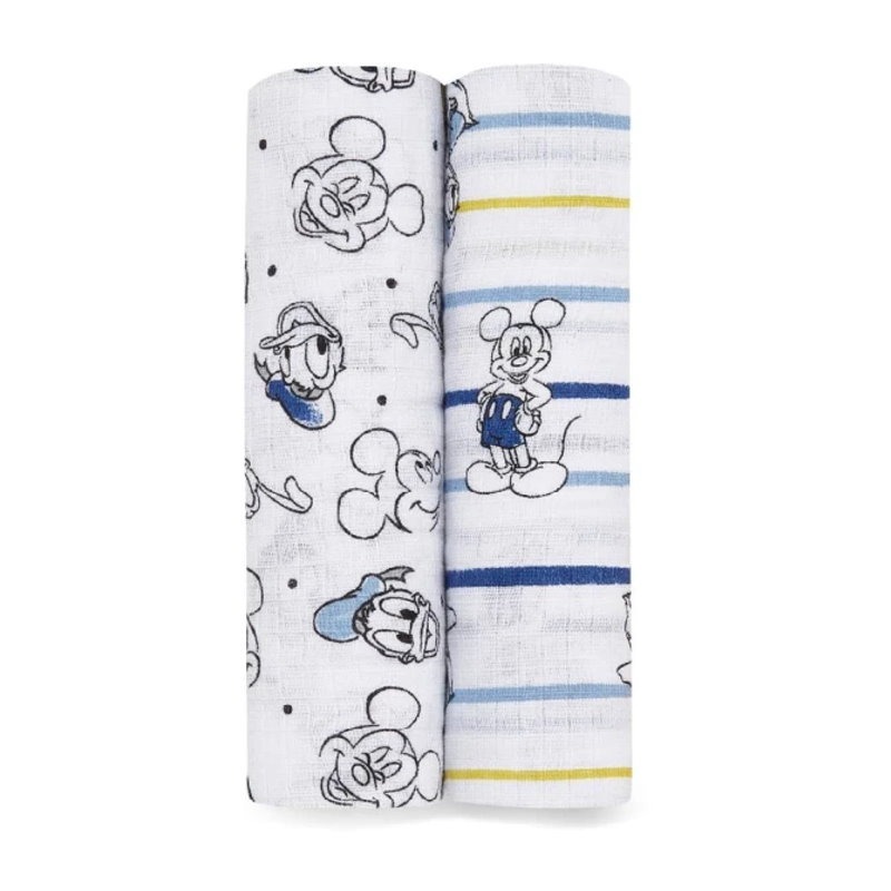 美國 Aden+Anais 經典多功能包巾(2入/3入) - 包巾/紗布巾/迪士尼/小飛象/維尼/迪士尼公主-規格圖10