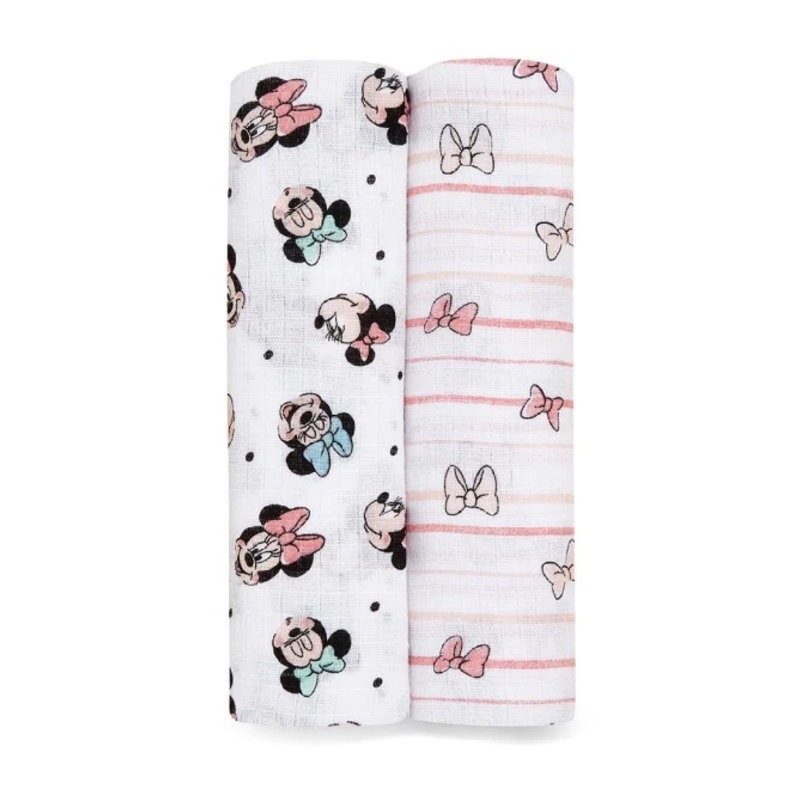 美國 Aden+Anais 經典多功能包巾(2入/3入) - 包巾/紗布巾/迪士尼/小飛象/維尼/迪士尼公主-規格圖10