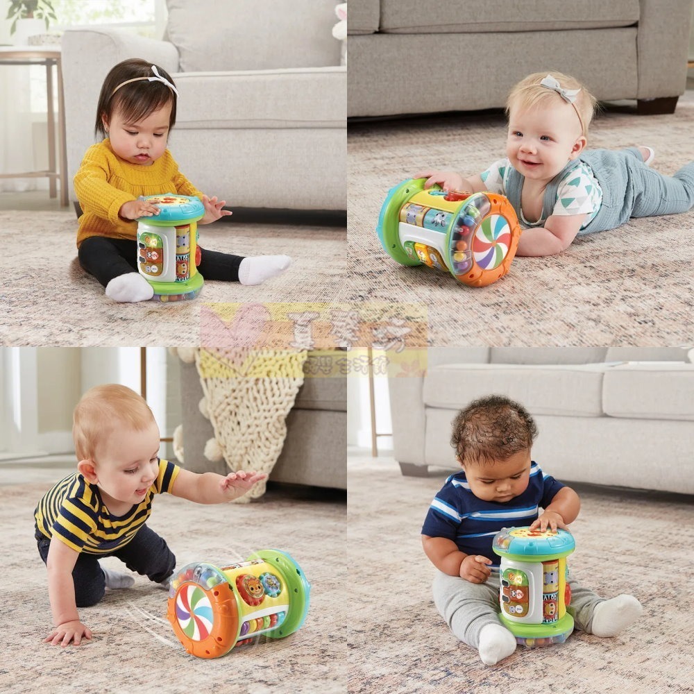 英國Vtech 2合1探索學習滾滾鼓 - 益智學習玩具/學爬玩具/節拍遊戲/聲光玩具-細節圖6