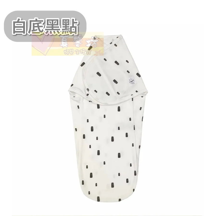 德國 LASSIG 寶寶有機棉好眠懶人包巾(白底咖點/白底黑點/灰霧藍/茶灰褐) - 嬰兒包巾-規格圖9