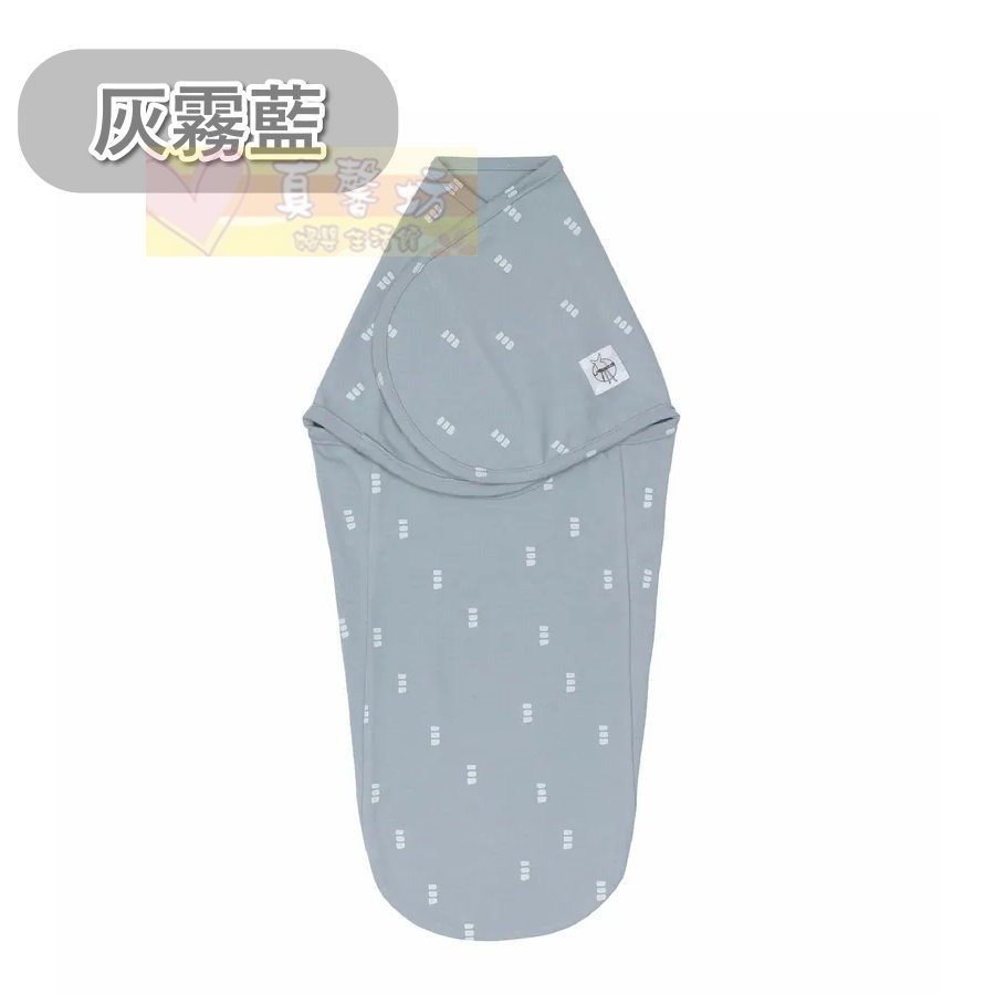 德國 LASSIG 寶寶有機棉好眠懶人包巾(白底咖點/白底黑點/灰霧藍/茶灰褐) - 嬰兒包巾-規格圖9