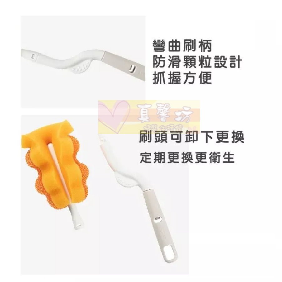 貝親Pigeon 旋轉海綿奶瓶刷/替換奶瓶刷頭 - 奶瓶清潔/旋轉奶瓶刷/海綿奶瓶刷-細節圖4