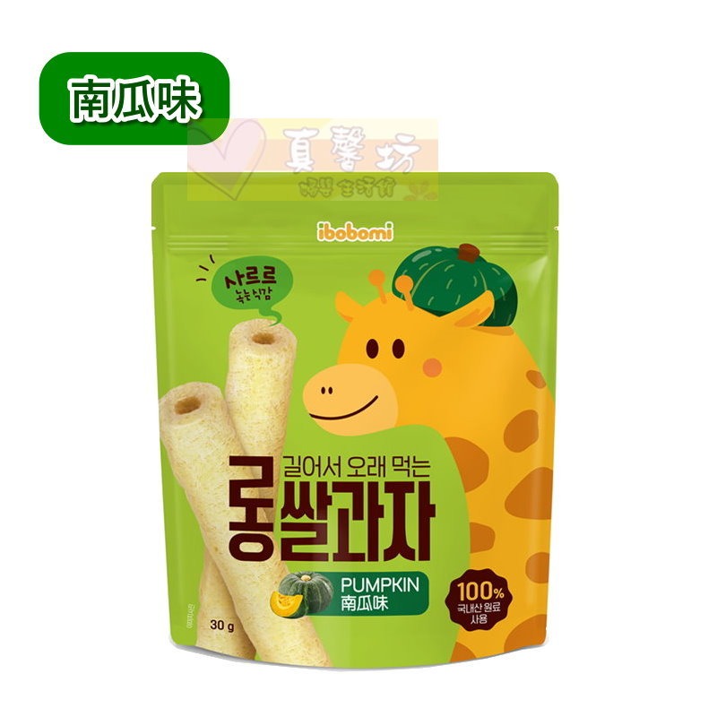 韓國ibobomi 長米棒(30g) 蘋果味/南瓜味/草莓味 - 寶寶餅乾/副食品/餅乾/寶寶餅-規格圖5